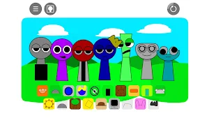 Sprunki Mod: Blue Monster Screenshot 2
