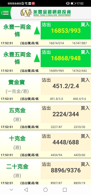 Wing Fung Bullion & Forex Screenshot 1