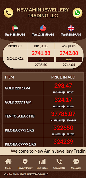 NewAmin Jewellery Trading L.L Screenshot 0