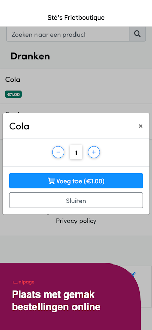 Sté's Frietboutique Screenshot 0