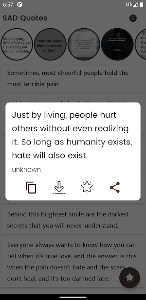 SAD Quotes and Sayings Screenshot 1