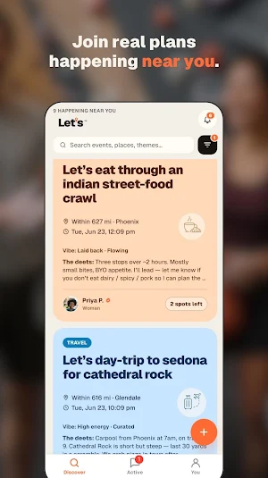 Let's - The social IRL app Screenshot 1