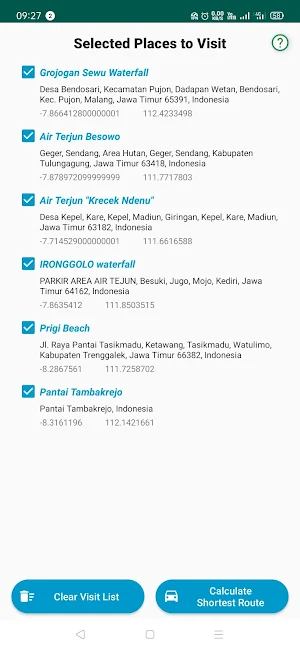 City Tour Route Finder Screenshot 2
