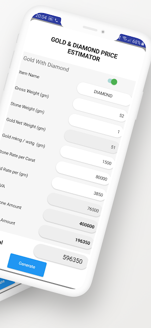 Gold Diamond Estimator Tool Screenshot 1