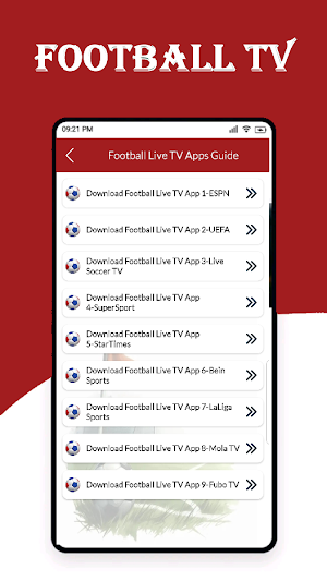Live Football TV HD: Streaming Screenshot 2