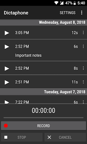 🎤 Dictaphone Record Voice Audio Sound Free Screenshot 0