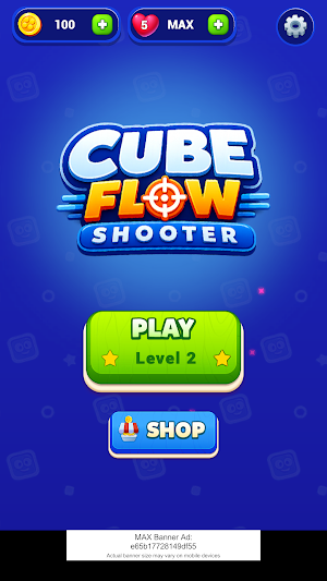 Cube Flow Shooter - Pixel Out Screenshot 1