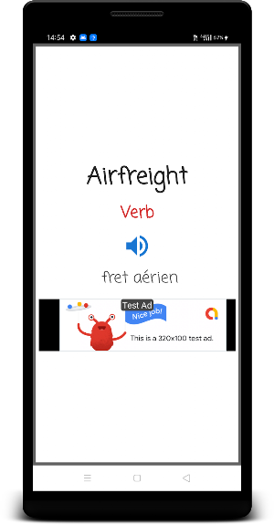 English To French Dictionary Screenshot 1