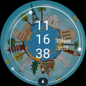 Animated World monuments Watch Screenshot 0