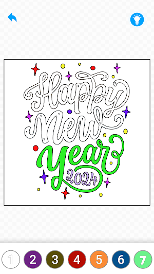 Happy New Year 2024 Color Book Screenshot 0