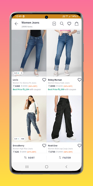 Women Jeans Shopping App Screenshot 2