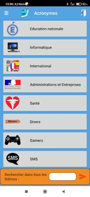 Lexique acronymes Screenshot 0