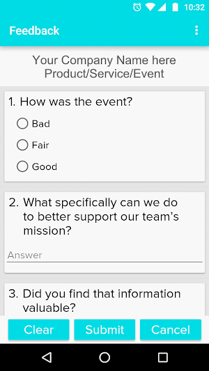 Feedback App Screenshot 2