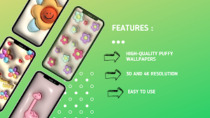 Cute Wallpaper 3D Puffy Screenshot 1