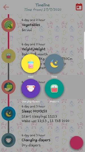 Baby Diary - Feeding, Sleep and Healthy tracker Screenshot 2