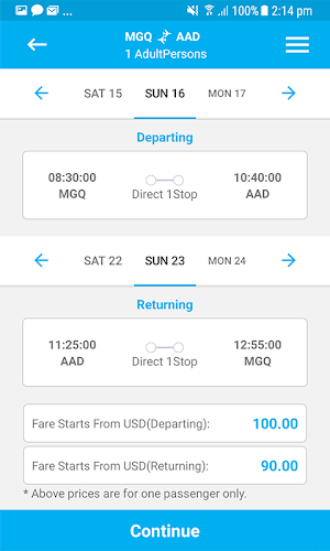 Jubba Airways Screenshot 3