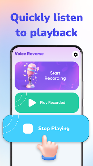 Reverse Audio: Sound Recorder Screenshot 2