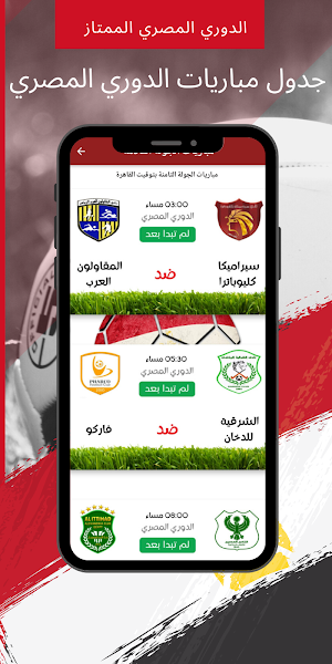 Egyptian League standings Screenshot 2