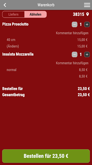 Enjoy Bringdienst Screenshot 1