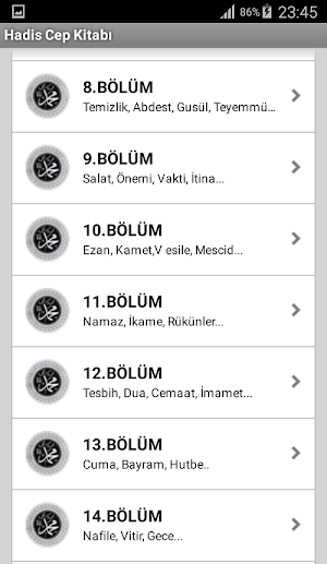 Hadis Cep Kitabı Screenshot 2