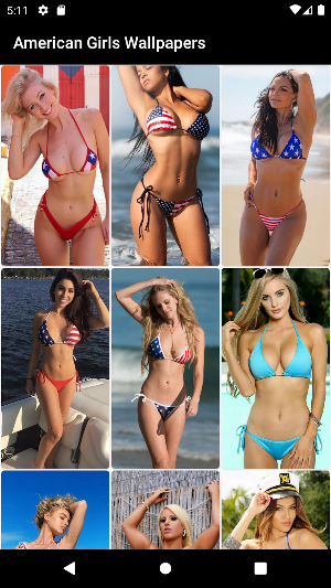 American Girl Bikini Wallpaper Screenshot 0