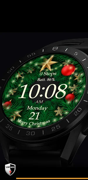 Christmas Watch Face 045 Screenshot 1