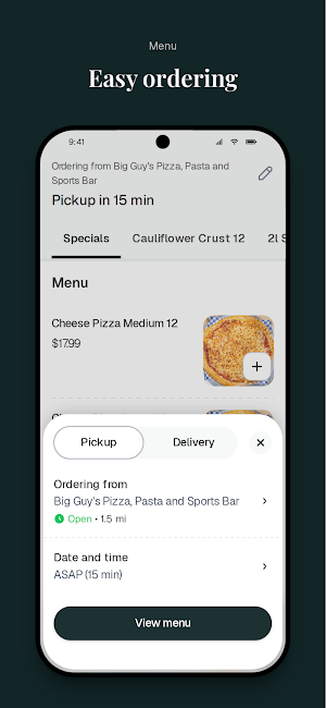 Big Guy's Pizza, Pasta Screenshot 2
