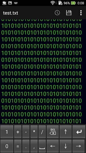 Binary Numeric Keypad Screenshot 1