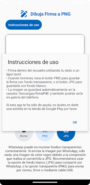 Dibuja Firma A PNG Screenshot 1