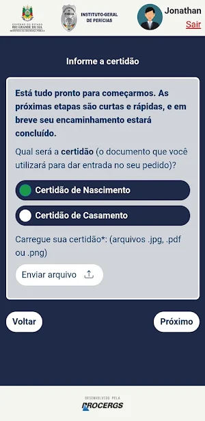 Identidade Fácil RS Screenshot 2