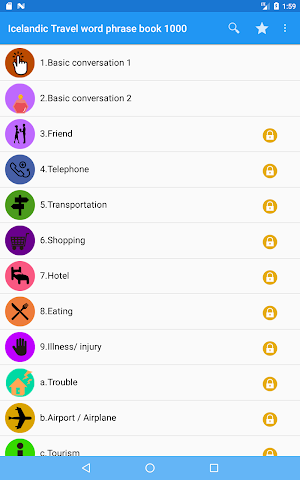 Icelandic Travel word phrase book 1000 Screenshot 1