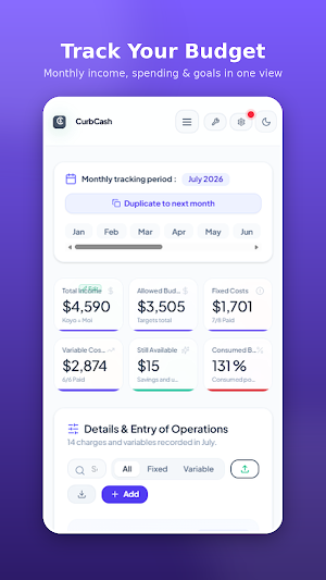 CurbCash – Budget & Expenses Screenshot 0