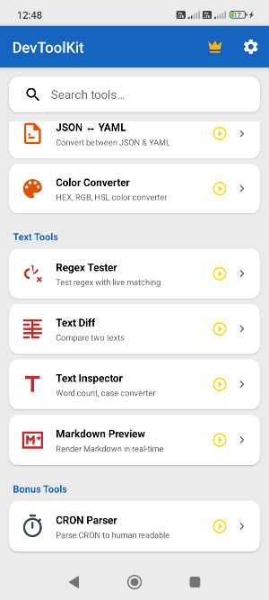 DevToolKit: Developer Tools Screenshot 1