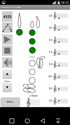 Clarinet Play Scales Trial Screenshot 1