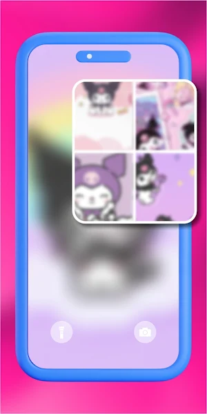 Wallpaper Cute: Kuromi Style Screenshot 0