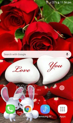 Romantic Rabbit Live Wallpaper Screenshot 1