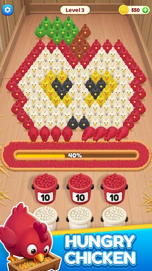 Chicken Jam: Color Puzzle Screenshot 1