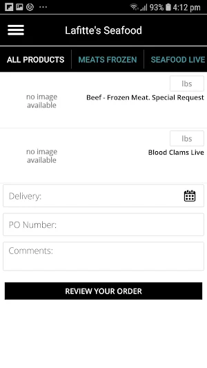 Lafittes Seafood Screenshot 1