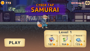 Cyber Samurai - Tap to Slash Screenshot 2