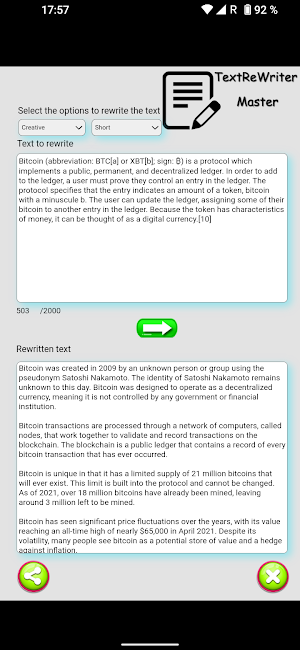 TextReWriter Master Screenshot 0