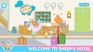 Sheep's Hotel: Funny Dollhouse Screenshot 0