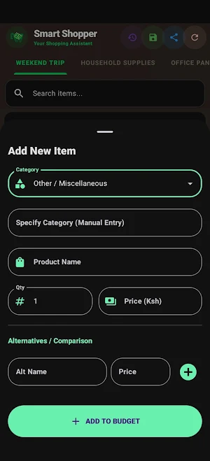 Budget Shopper Screenshot 3