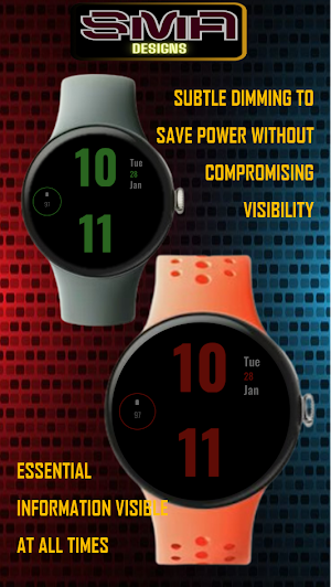 Bold Horizon SMA Watch Face-42 Screenshot 3