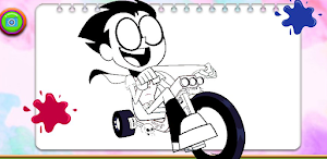 Teen Titans Coloring book Hero Screenshot 2