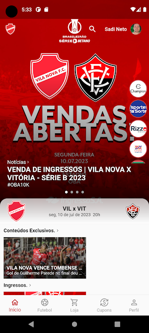 Vila Nova FC Screenshot 0