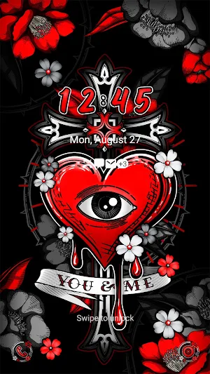 Red Black Tattoo - Wallpaper Screenshot 1