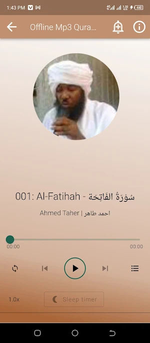 Ahmed Mohamed Taher Mp3 Quran Screenshot 1
