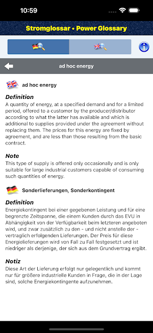 Power Glossary Screenshot 2
