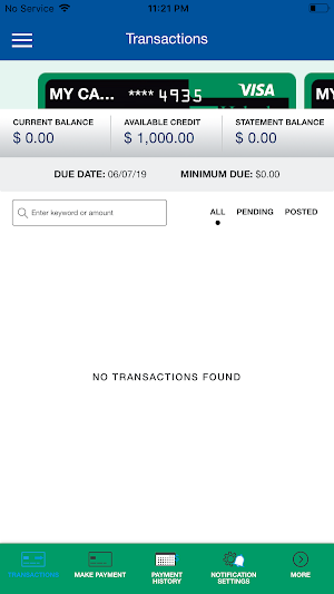 HCU Cred Card Screenshot 2