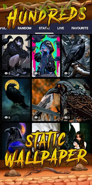 crow wallpaper Screenshot 3